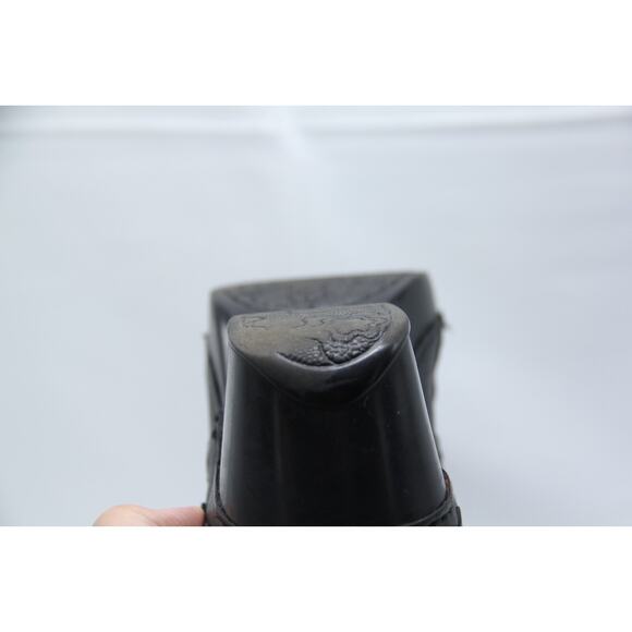 Dansko Hailey Clog Shoes Womens EU38 US 8 Black Scalloped Leather - Runs Small - Picture 8 of 8